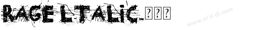 rage ltalic字体转换